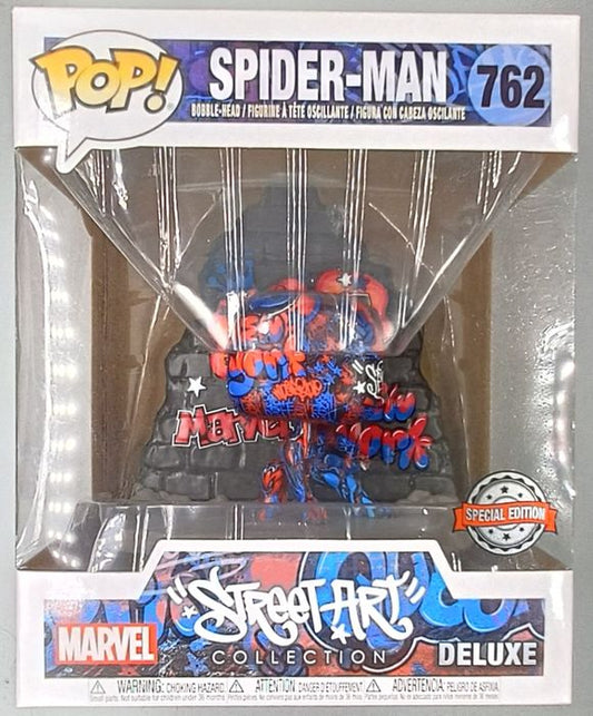 762 Spider-Man - Deluxe - Marvel Street Art - Box Damaged Funko POP Funko