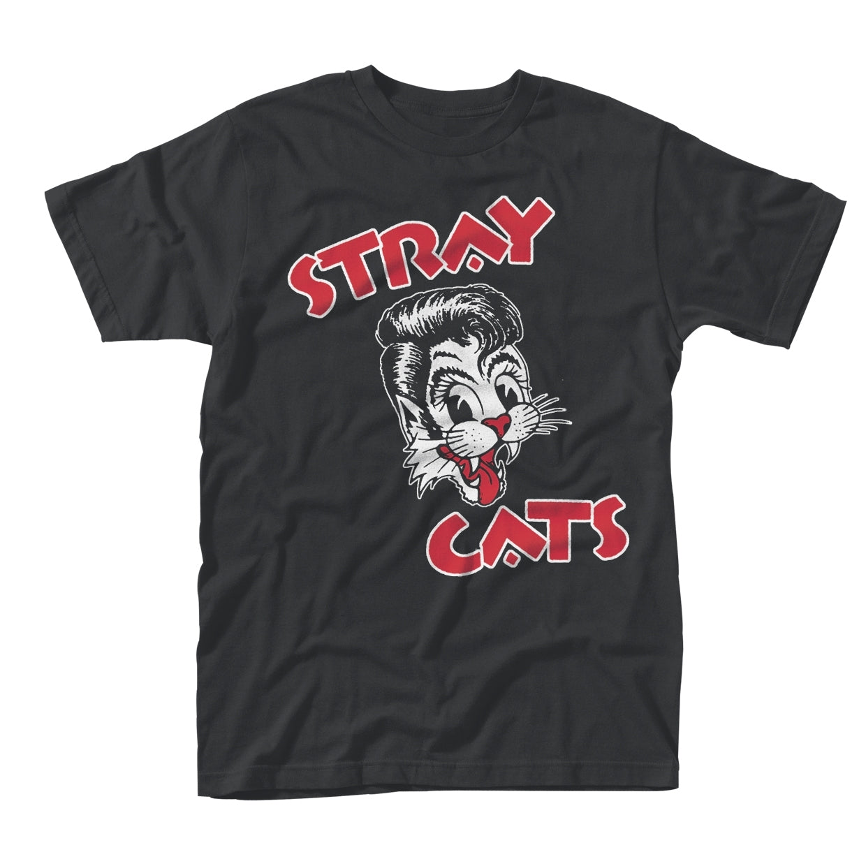 Stray Cats - Cat Logo - Punk - TS