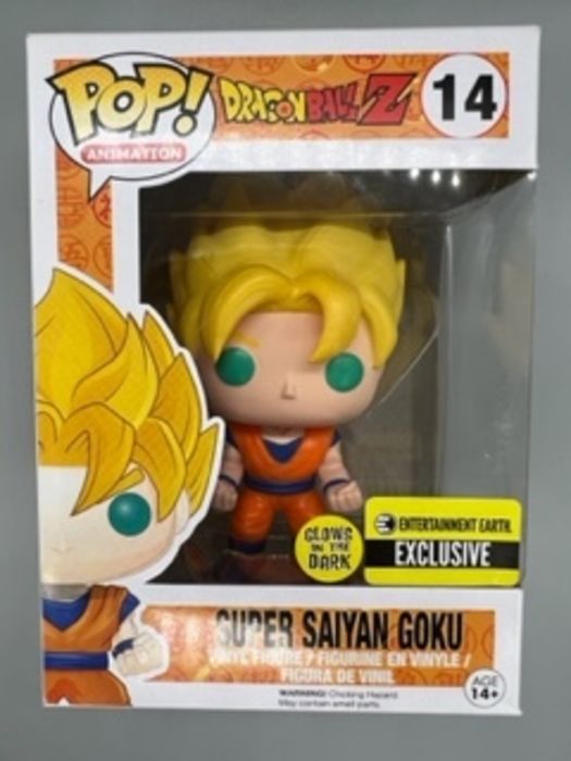 14 Super Saiyan Goku - Glow - Dragon Ball Z - Funko POP - Box Damaged - FanofThings.co.uk
