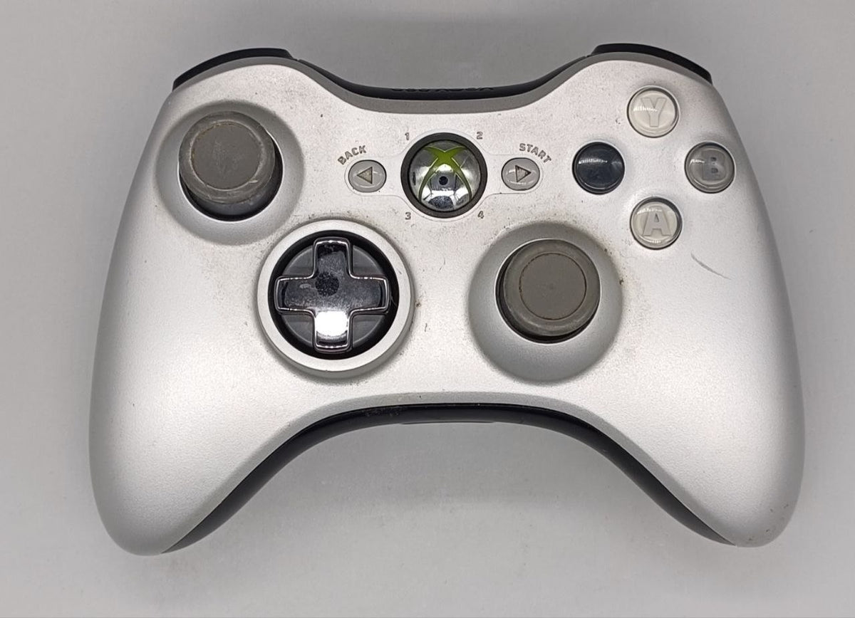 Xbox 360 Official Microsoft Wireless Controller Light Grey [No Box]