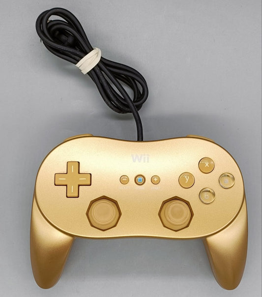 Classic Controller Pro - Gold for Nintendo Wii/Wii-U - [No Manual or Outer Box]