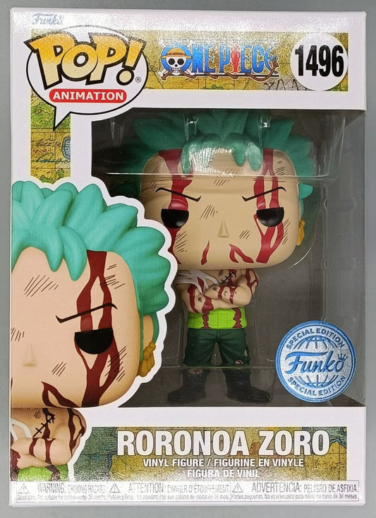 1496 Roronoa Zoro (Nothing Happened) - One Piece Funko POP (Damaged Box)