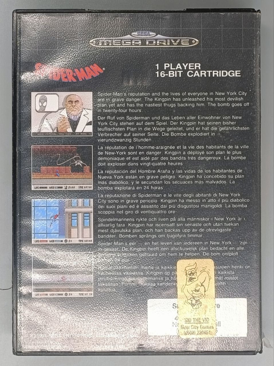 Spiderman Spider-man for Sega MegaDrive Mega Drive - UK CIB