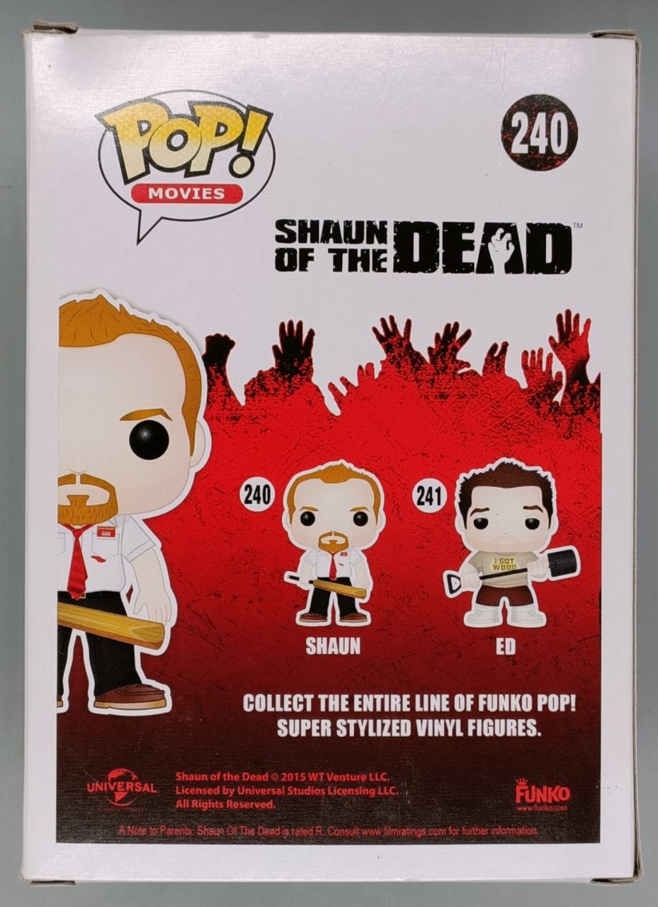 240 Shaun - Shaun Of The Dead Funko POP (Box Damage)