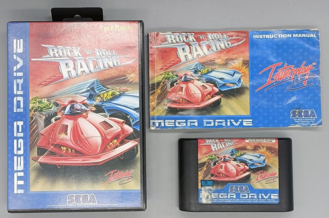 Rock 'N' Roll Racing for Sega MegaDrive Mega Drive - UK CIB Sega