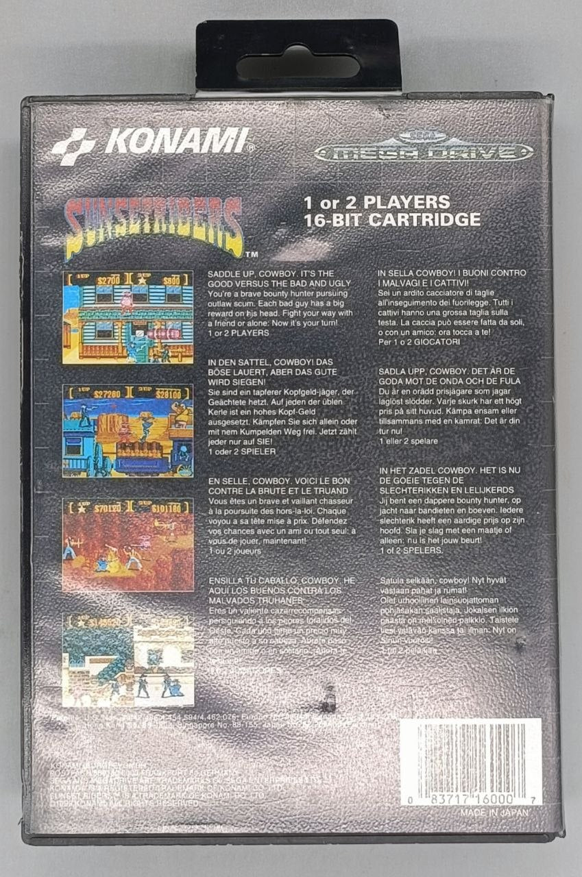 Sunset Riders for Sega MegaDrive Mega Drive - UK CIB Sega