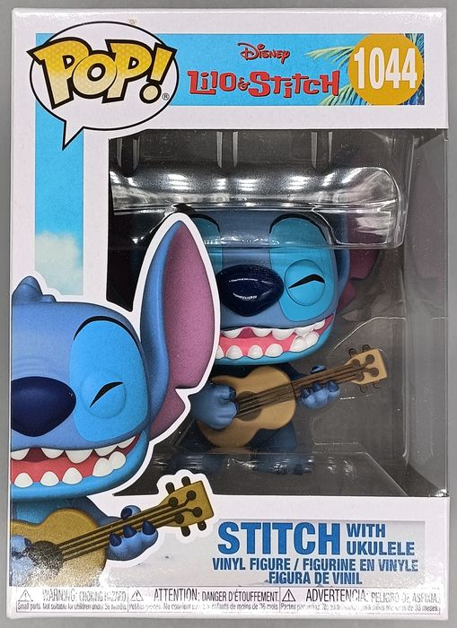 1044 Stitch with Ukulele - Disney Lilo & Stitch Box Damaged Funko POP
