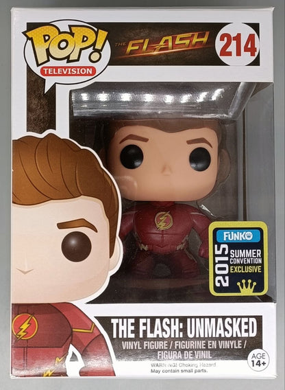 214 The Flash: Unmasked - The Flash - 2015 Con - Funko POP - Box Damaged