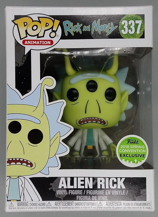 337 Alien Rick - Rick and Morty - 2018 Con - Box Damaged Funko POP