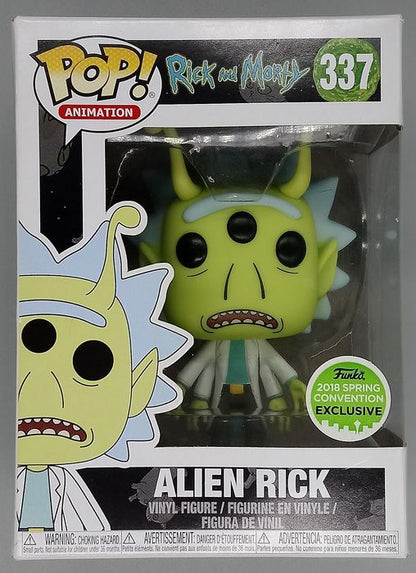 337 Alien Rick - Rick and Morty - 2018 Con - Box Damaged Funko POP