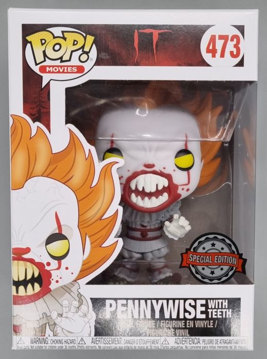 473 Pennywise (with Teeth) - IT - Horror Funko POP