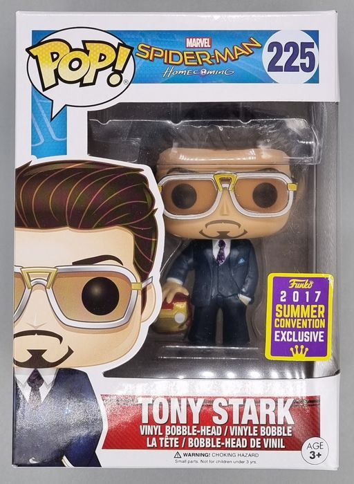 225 Tony Stark (Holding Helmet) Marvel Spider-Man Homecomin Funko POP Funko