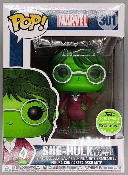 301 She-Hulk (Lawyer) - Marvel - 2018 Con - Box Damaged Funko POP