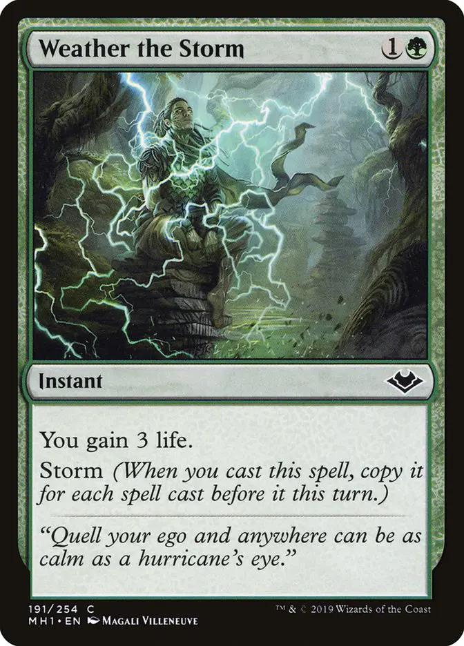 191 - Weather the Storm - Modern Horizons - Normal - Magic: The Gathering Card