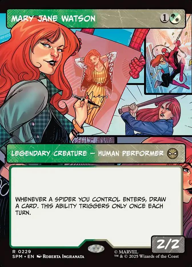 229 - Mary Jane Watson - Marvel's Spider-Man - Normal - Magic: The Gathering Card