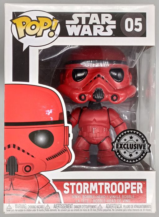 05 Stormtrooper (Red) - Star Wars - Box Damaged Funko POP