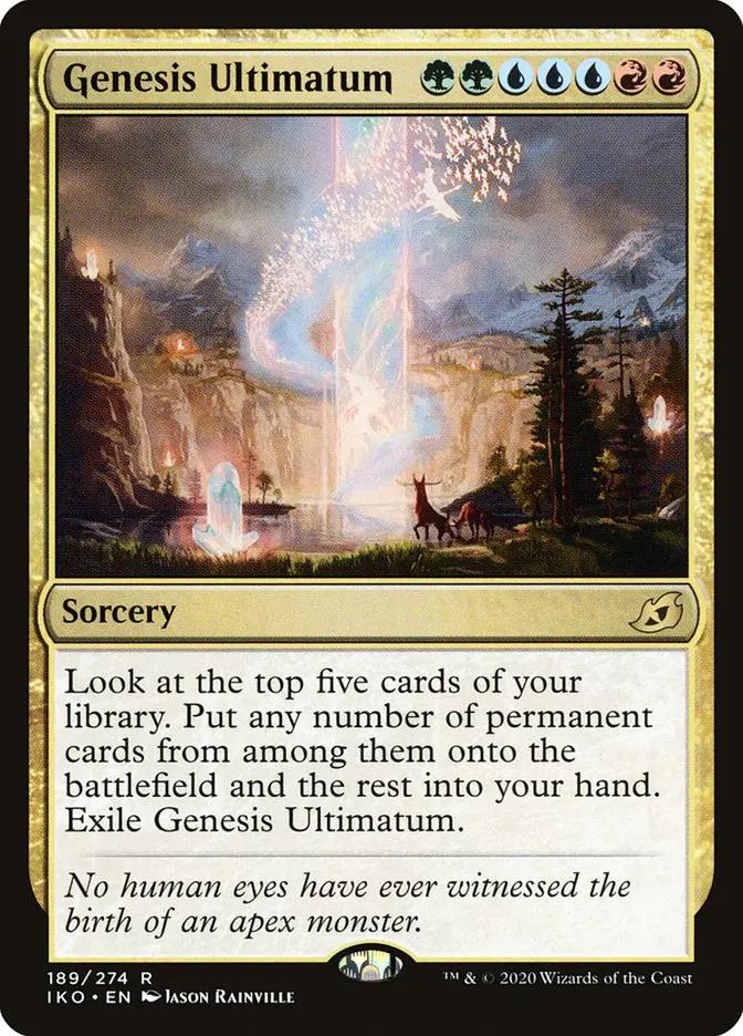 189 - Genesis Ultimatum - Ikoria: Lair of Behemoths - Normal - Magic: The Gathering Card
