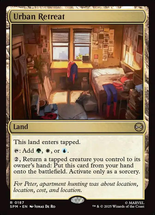 187 - Urban Retreat - Marvel's Spider-Man - Normal - Magic: The Gathering Card