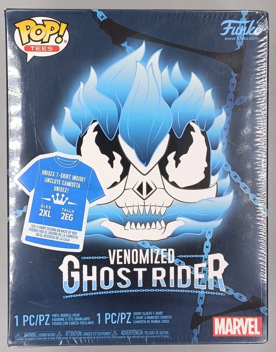369 Venomized Ghost Rider (Blue) Marvel Venom 2XL T-Shirt Funko POP Funko