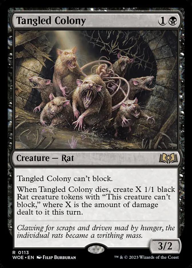 113 - Tangled Colony - Wilds of Eldraine - Normal - Magic: The Gathering Card