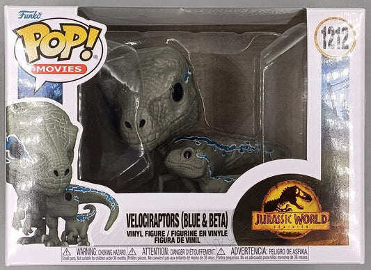 1212 Velociraptors (Blue & Beta) Jurassic World Dominion - Box Damaged Funko POP Funko