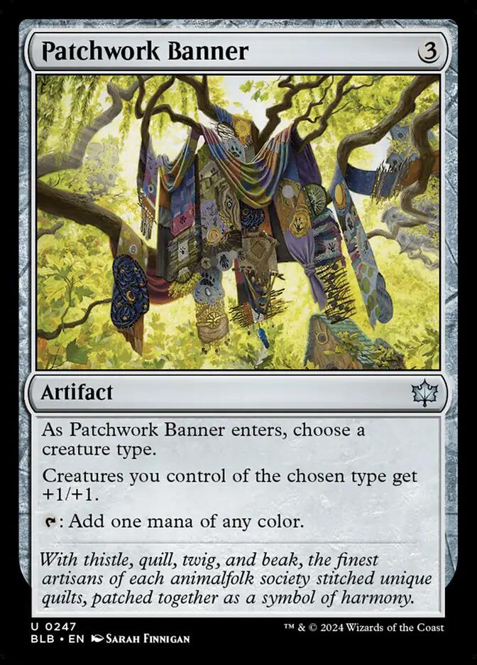 247 - Patchwork Banner - Bloomburrow - Foil - Magic: The Gathering Card