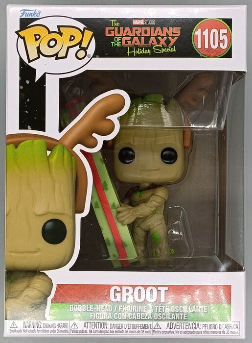 1105 Groot Marvel Guardians of the Galaxy Holiday Special - Brand New Funko POP in Protector