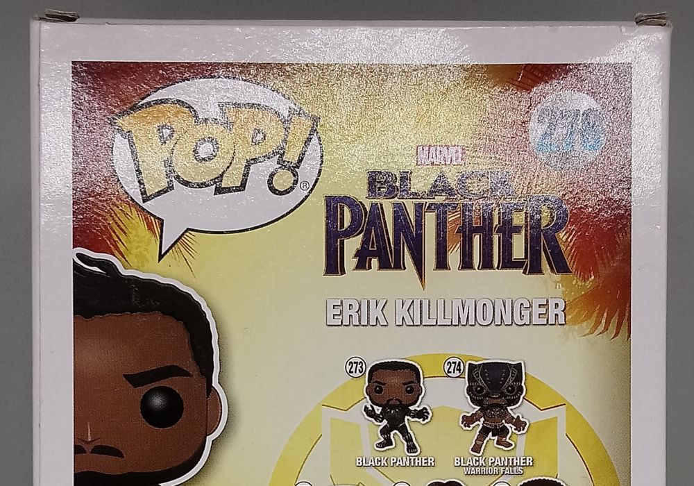 278 Erik Killmonger - Marvel Black Panther Box Damaged Funko POP