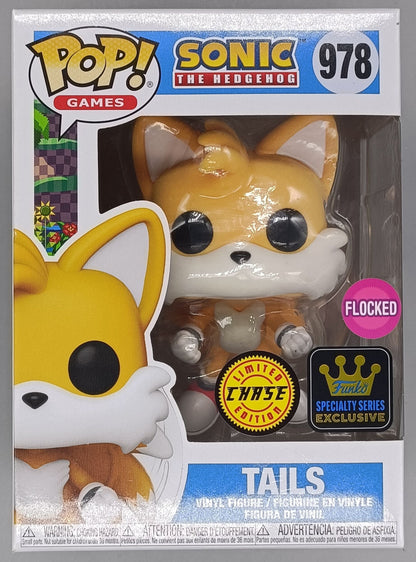 978 Tails (Flying) Flocked Chase - Sonic The Hedgehog Funko POP Funko