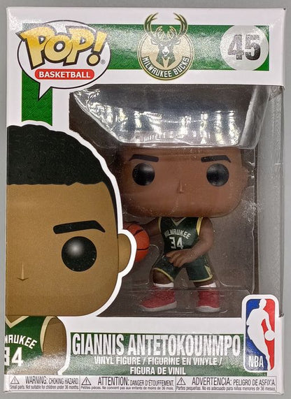 45 Giannis Antetokounmpo (Away) NBA Milwaukee Bucks Box Damaged Funko POP Funko