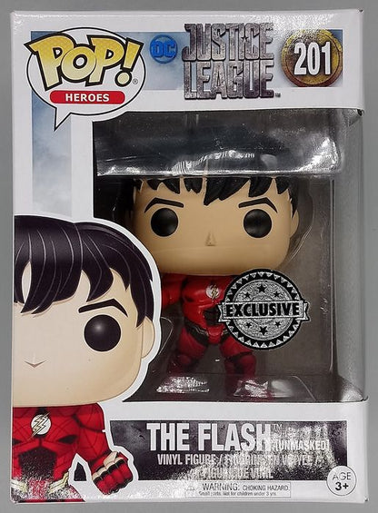 201 The Flash (Unmasked) - DC Justice League - Box Damaged Funko POP