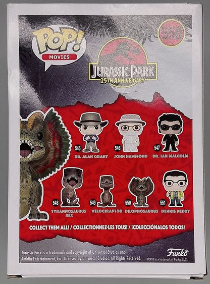 550 Dilophosaurus - Jurassic Park - Box Damaged Funko POP