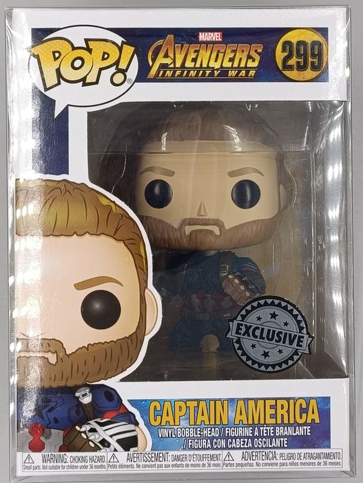 299 Captain America (Action Pose) Marvel Avengers Infinity Funko POP Funko