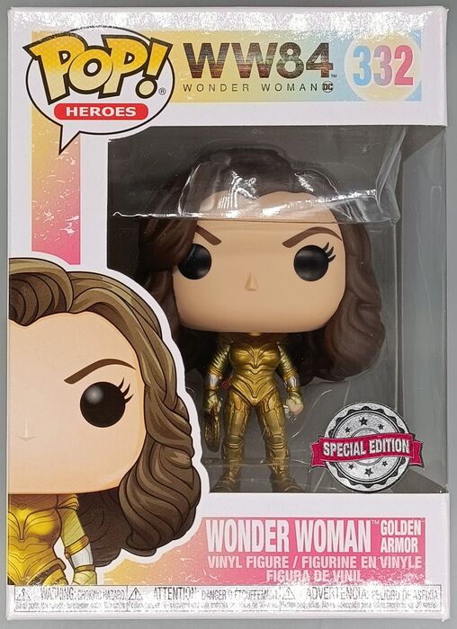 332 Wonder Woman (Golden Armor No Wings) - DC - WW84 - Box Damaged Funko POP Funko