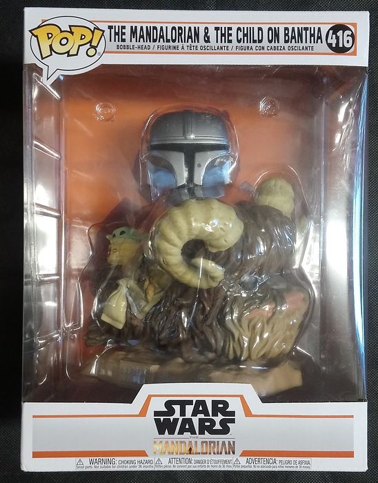 416 The Mandalorian & The Child on Bantha Deluxe Star Wars Funko POP