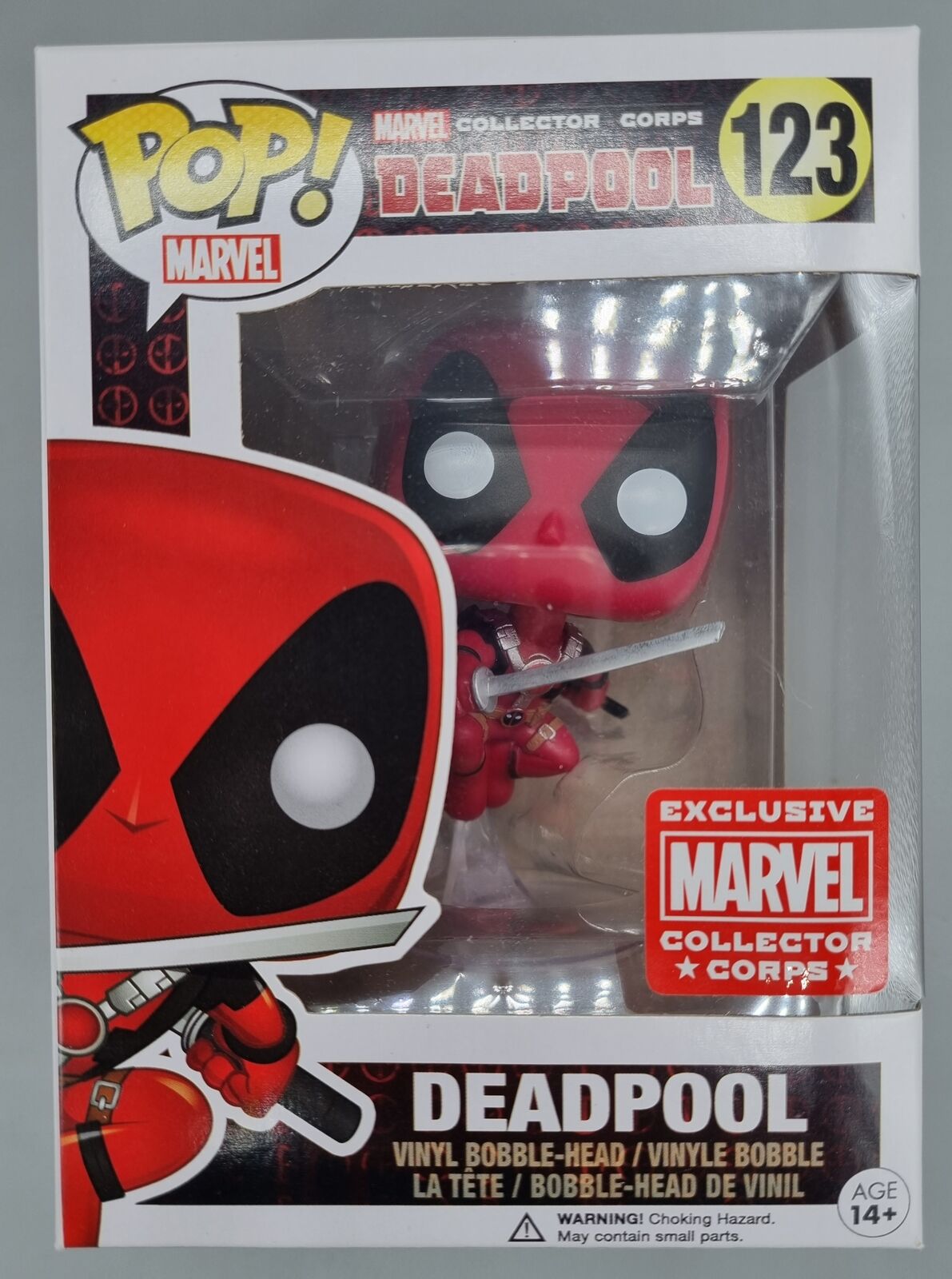 123 Deadpool (Leaping) - Marvel Collector Corps Funko POP Funko