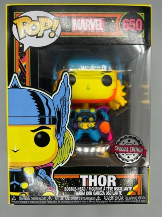 650 Thor (Blacklight) - Marvel - Box Damaged Funko POP