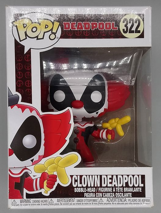 322 Clown Deadpool - Marvel Deadpool - Box Damaged Funko POP