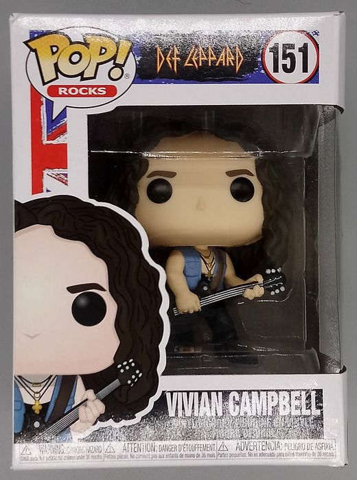 151 Vivian Campbell - Def Leppard - Box Damaged Funko POP Funko