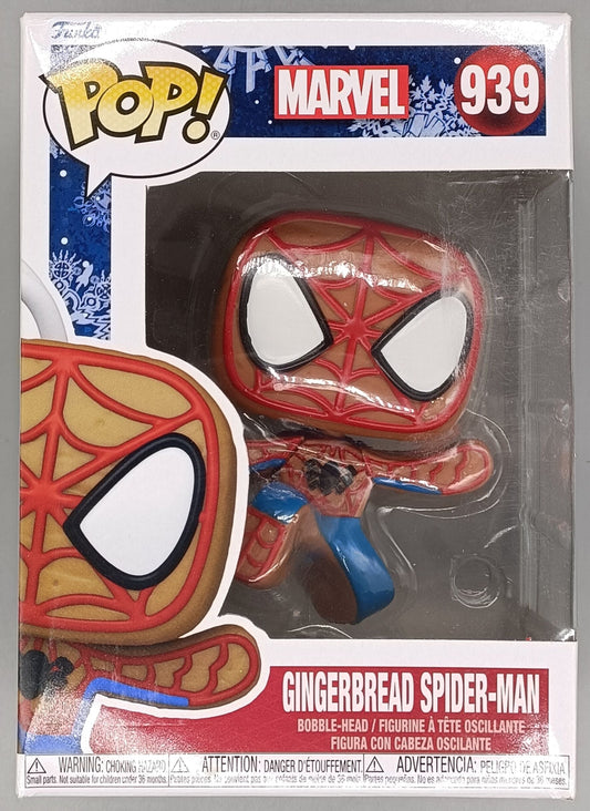 939 Gingerbread Spider-Man - Marvel Holiday Funko POP - Box Damaged
