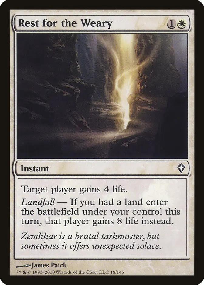 18 - Rest for the Weary - Worldwake - Normal - Magic: The Gathering Card