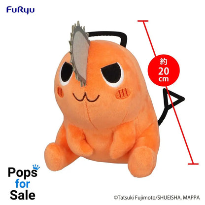 Chainsaw Man Plush Toy Pochita Sitting Naughty - [New]