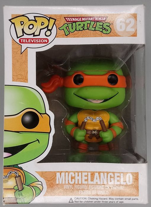 62 Michelangelo - Teenage Mutant Ninja Turtles - Box Damaged Funko POP