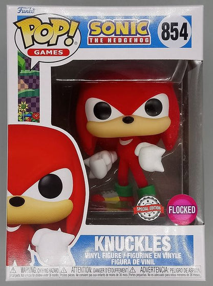 854 Knuckles Flocked - Sonic The Hedgehog Funko POP Funko