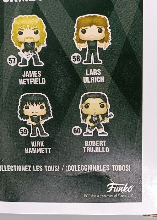 57 James Hetfield - Metallica - Box Damaged Funko POP