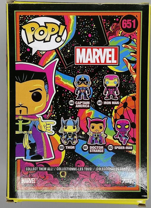 651 Doctor Strange (Blacklight) Marvel - Box damaged Funko POP