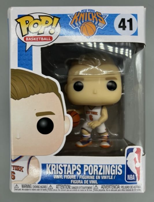 41 Kristaps Porzingis - NBA New York Knicks - Box Damaged Funko POP Funko