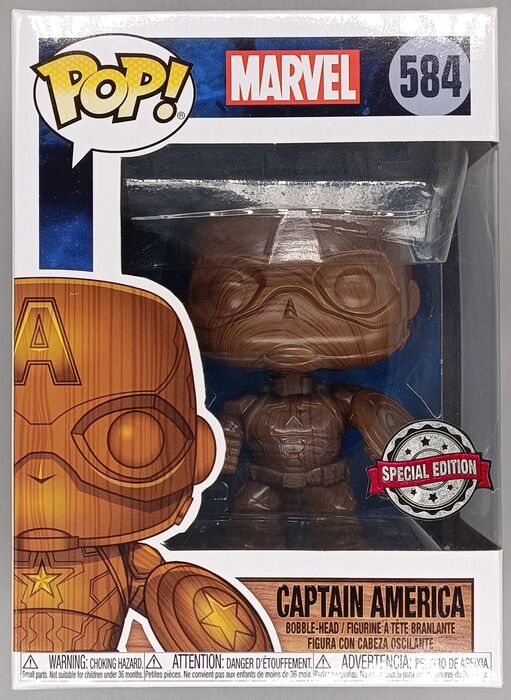 584 Captain America (Wood) - Marvel Funko POP