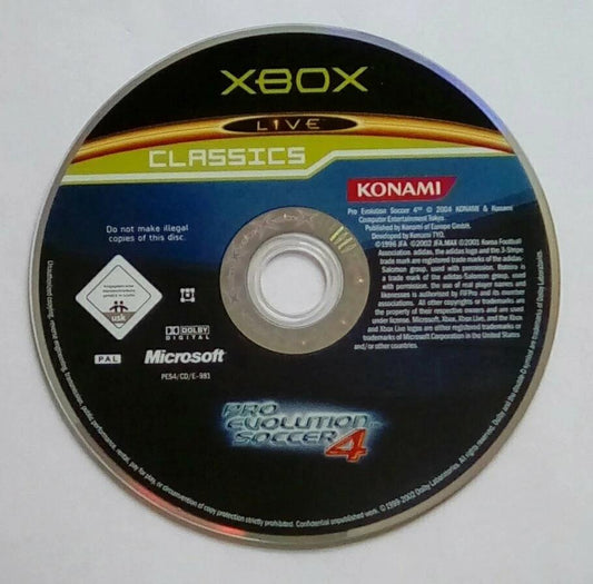 Pro Evolution Soccer 4 for Microsoft Xbox - [Just Disc] Xbox