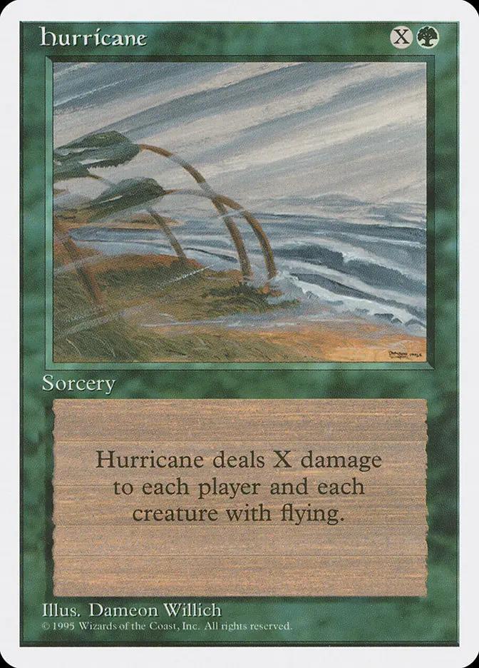 251 - Hurricane - Fourth Edition - Normal - Magic: The Gathering Card